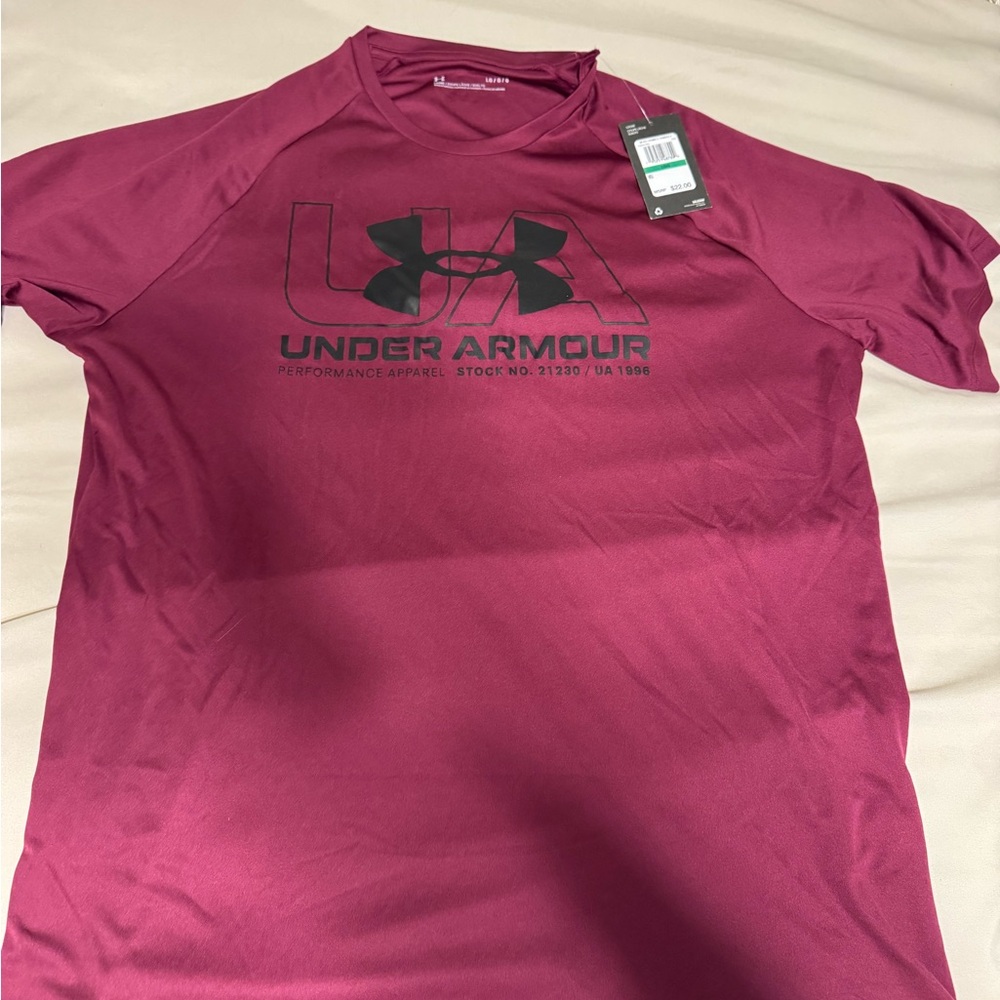 Under Armour Burgundy Performance Tee